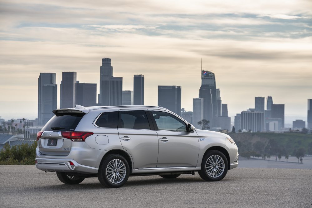 2019 Mitsubishi Outlander PHEV. Care sales are beginning to recover.