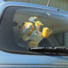 Garfield Window Cling plush cat 1980s car accessory fad