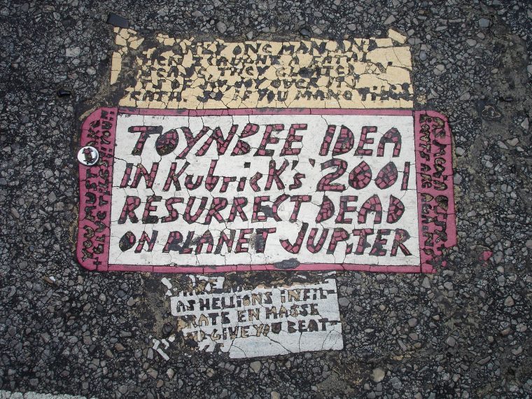 Toynbee tiles mystery message Philadelphia