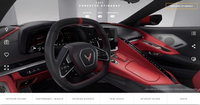 Corvette Visualizer Lets You Build Your Ideal 2020 Stingray