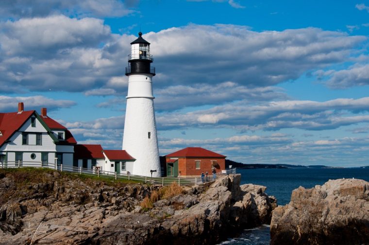 Portland Head Lighthouse Maine US Route 1 Coast