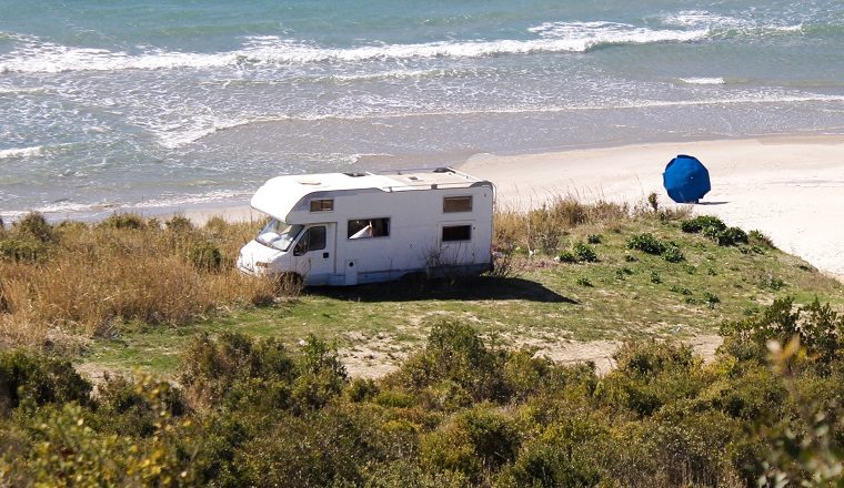 RV on the beach