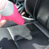 Remove pressure dent from leather car seat vinyl indentation fix DIY flatten heat
