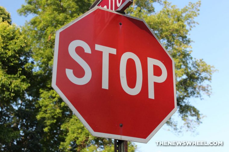 Stop Sign Red Traffic Street Intersection