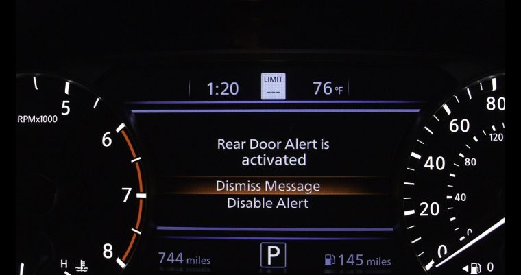 Rear Door Alert Indicator