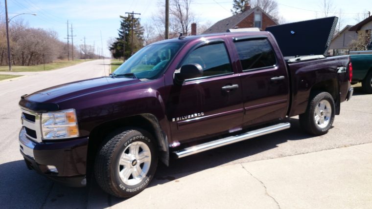 Silverado with hard tonneau cover