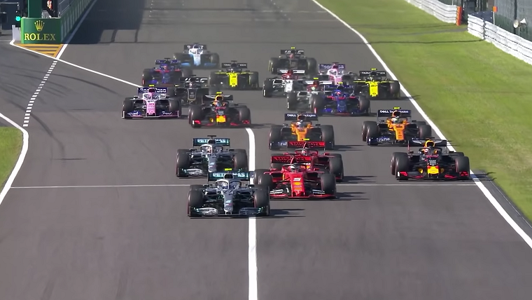 First lap of the 2019 Japanese GP