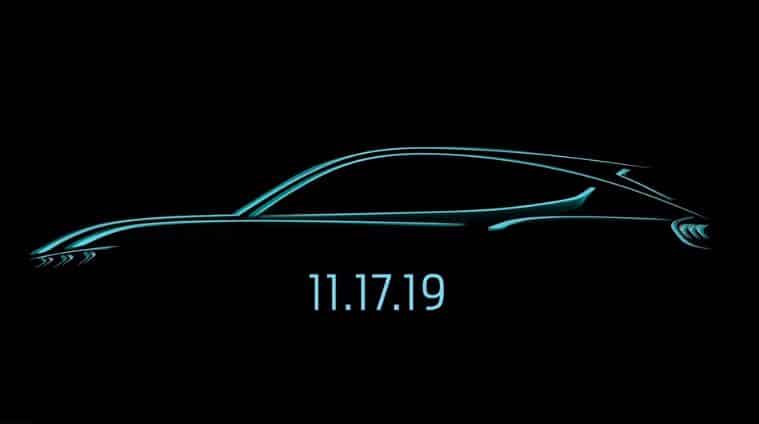 Electric Ford Mustang-inspired SUV debut November 17 | Ford Mach E sketch | Electric Ford Mustang-inspired SUV sketch | Electric Ford Mustang SUV sketch