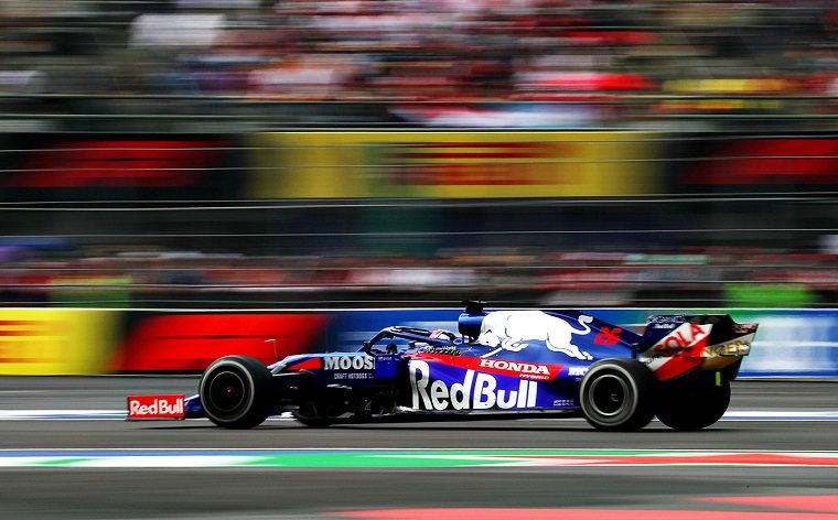 Toro Rosso Honda's Daniil Kvyat at 2019 Mexican GP