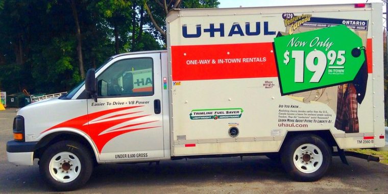 uhaul moving truck cross country move