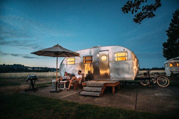 A Couple Camping in Oregon