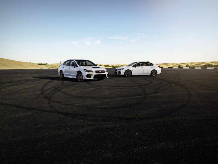 The limited Subaru WRX and WRX STI Series.White