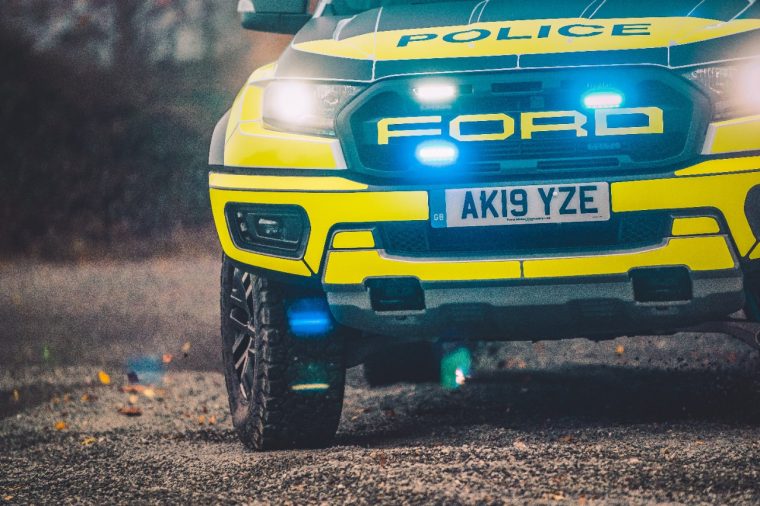 Ford Ranger Raptor police truck