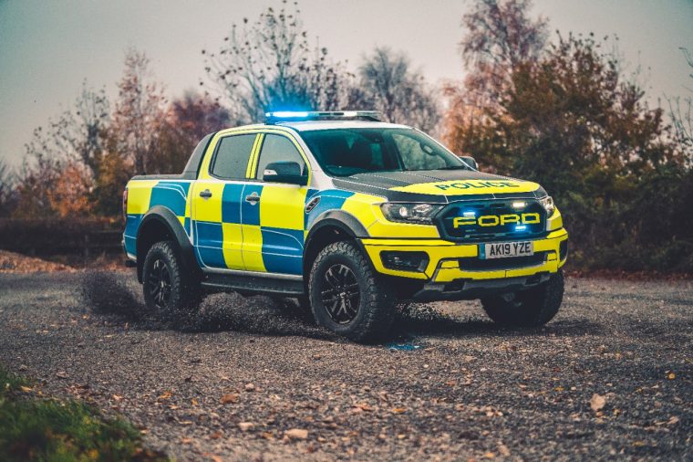 Ford Ranger Raptor police truck