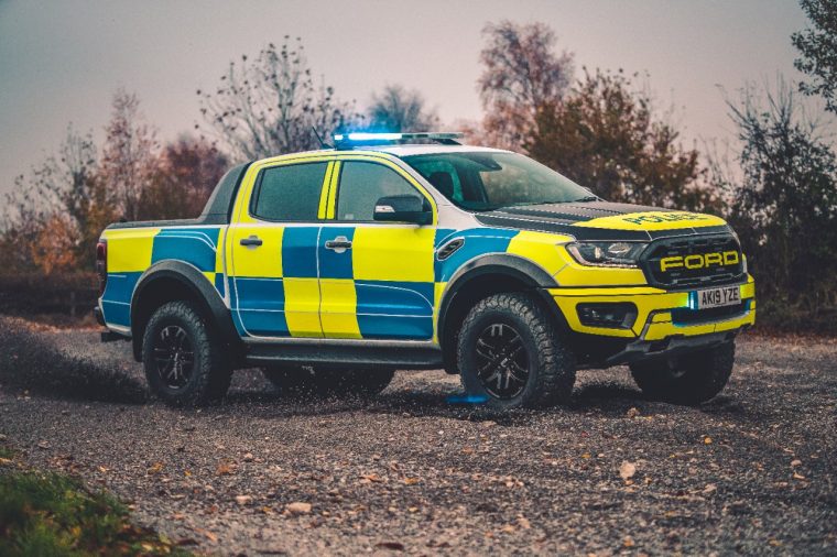 Ford Ranger Raptor police truck