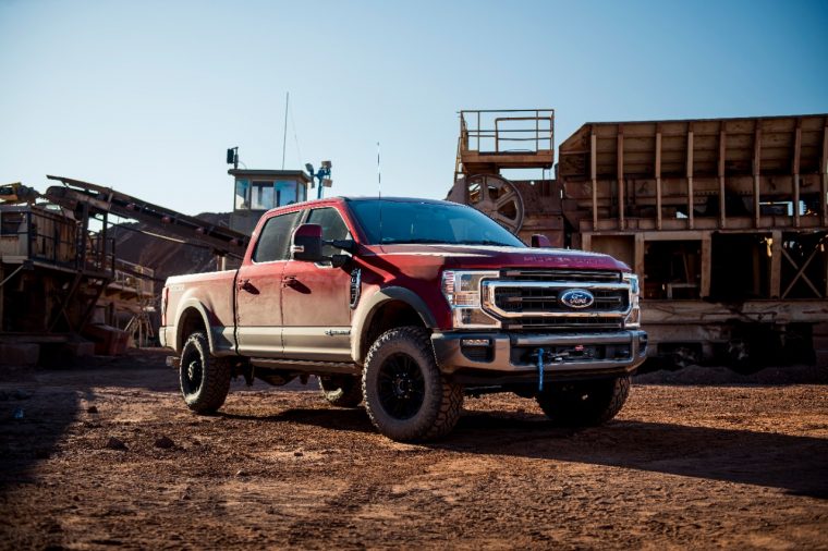 2020 Ford Super Duty integrated electric winch