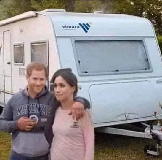 Fake image of Prince Harry and Meghan Markle