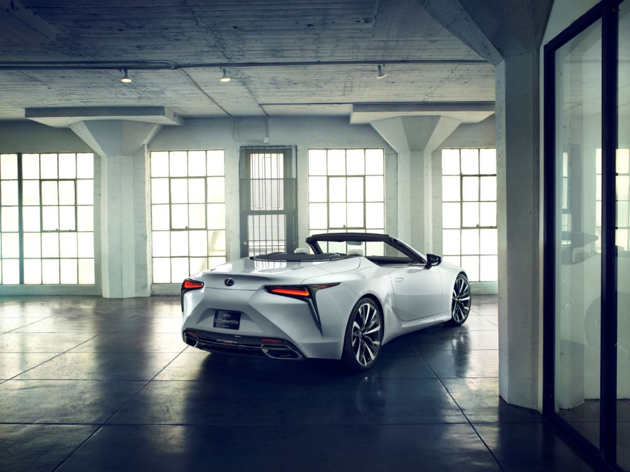 Lexus LC Convertible Back angled 2