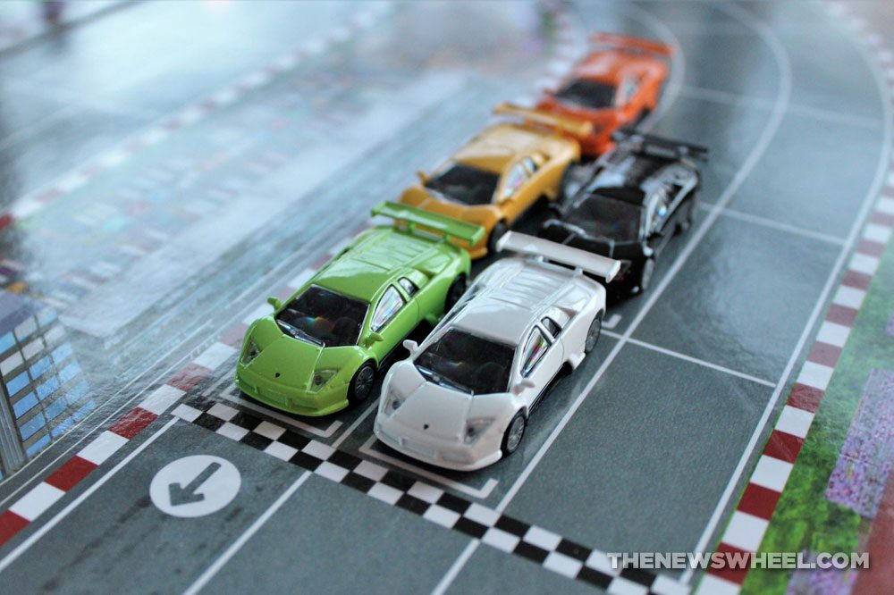 Official Lamborghini Board Game review racing cars Murcielago R-GT toys