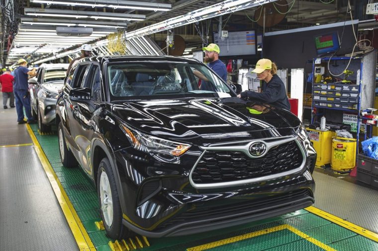 Toyota Highlander at Toyota Motor Manufacturing Indiana