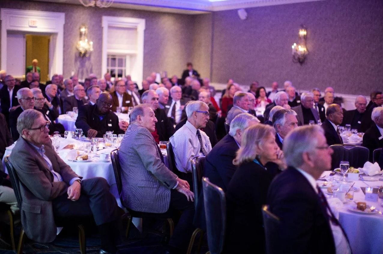 attendees at Jim Hackett luncheon