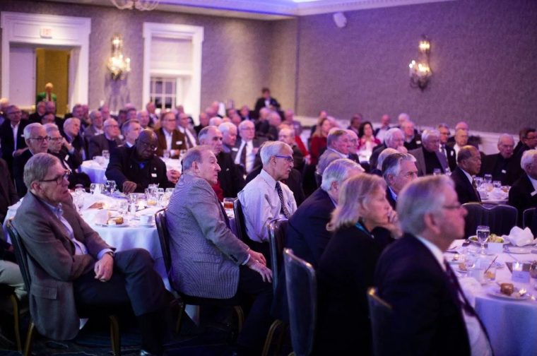 attendees at Jim Hackett luncheon