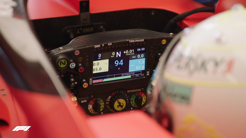 2020 Ferrari F1 steering wheel