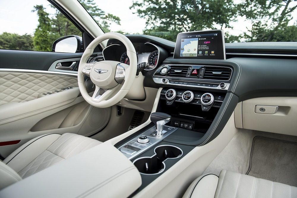 2020 Genesis G70 interior