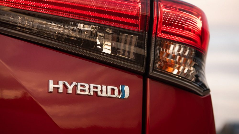 2020 Toyota Highlander Platinum Hybrid AWD, hybrid logo
