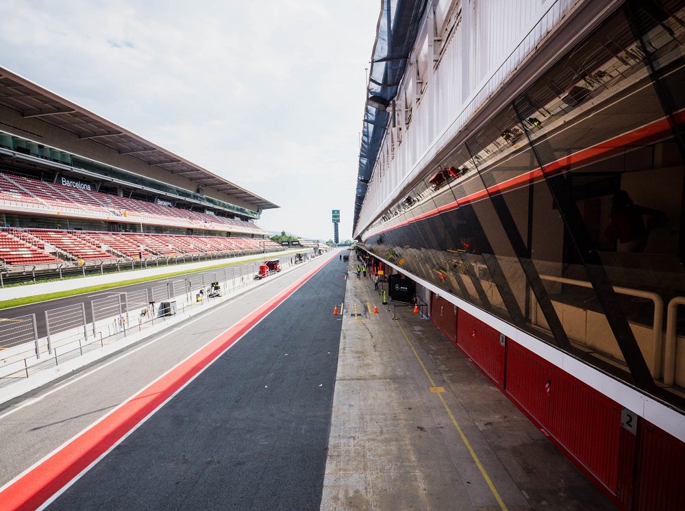 Empty Barcelona circuit