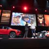 Larry Hutchinston and Alex Wurz shake hands at 2020 Canadian International Auto Show