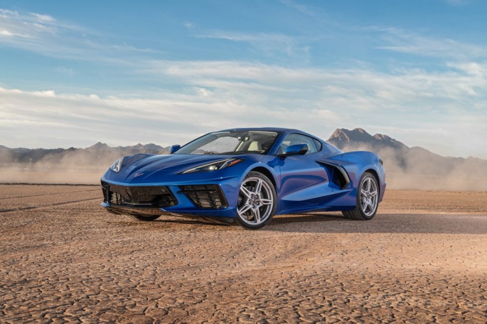 2020 Chevrolet Corvette Stingray parked in the desert