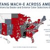 Ford Mustang Mach-E state-by-state colors