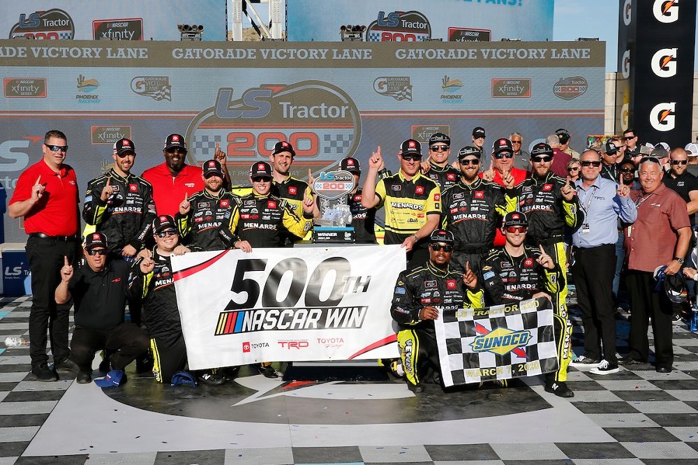 Toyota celebrates 500th NASCAR win