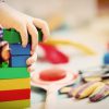 Child playing with toys