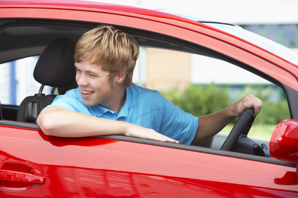 teenage male driver teen young man