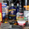 Garage items car cleaning products lubricant spray wax fluids