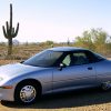 A gray 1999 GM EV1