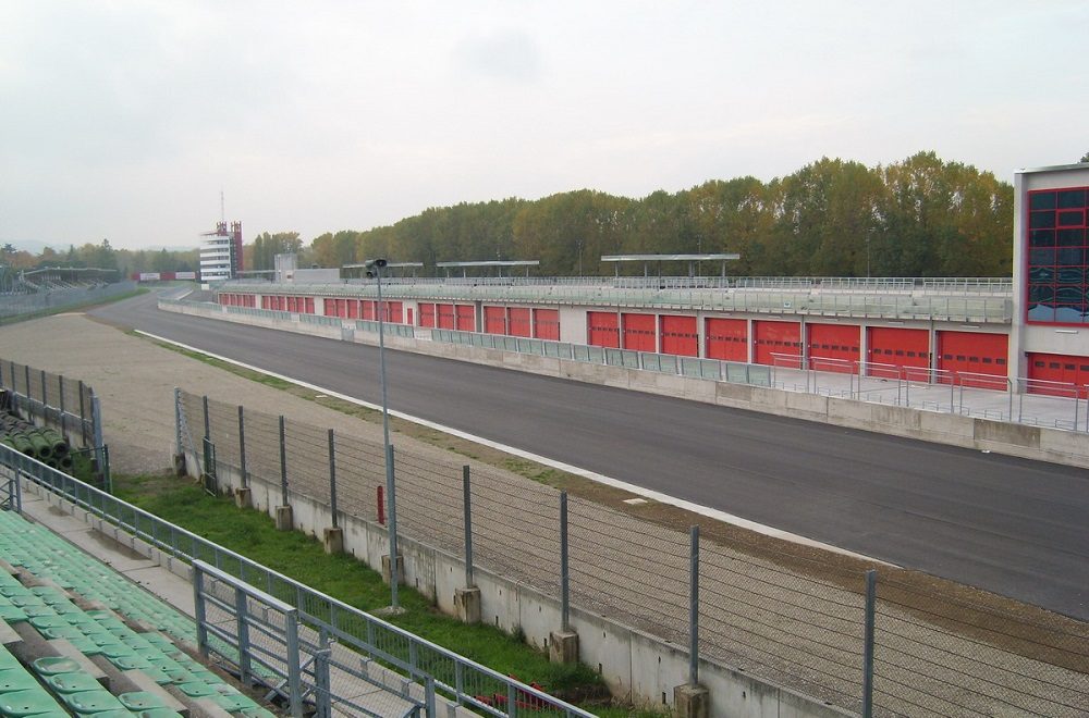The front straight at the Imola circuit, which could host an F1 race behind closed doors