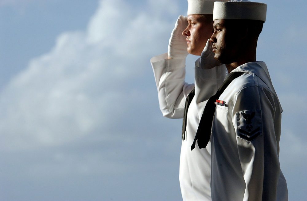 navy sailors salute