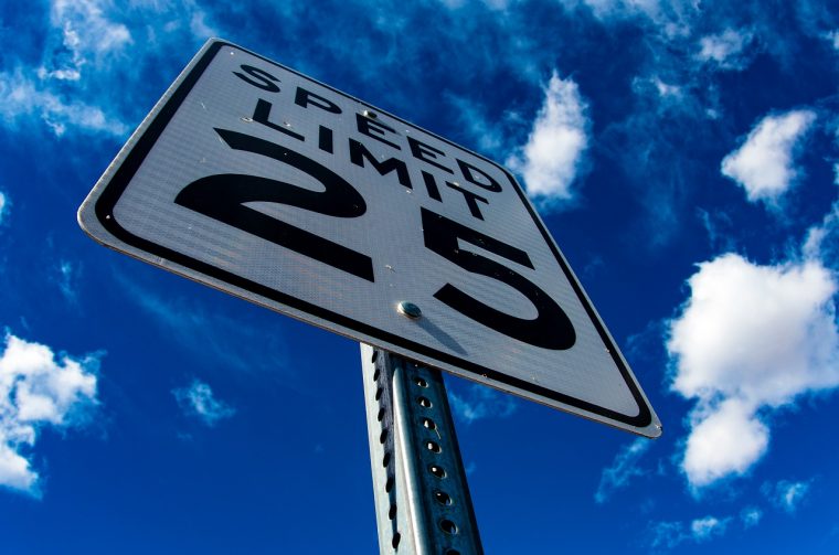 speed limit sign speeding