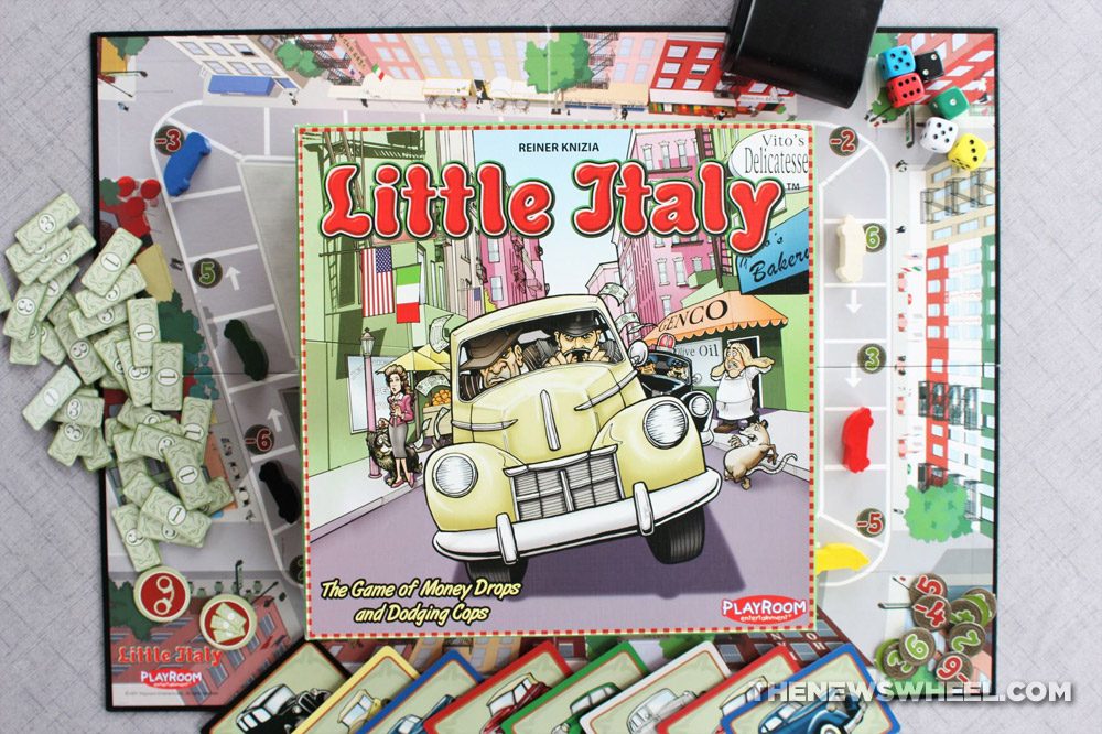 Little Italy review Reiner Knizia Playroom 2007 Italian mobster racing board game funny family buy purchase