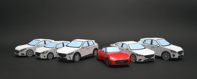 Mazda Papercraft Models