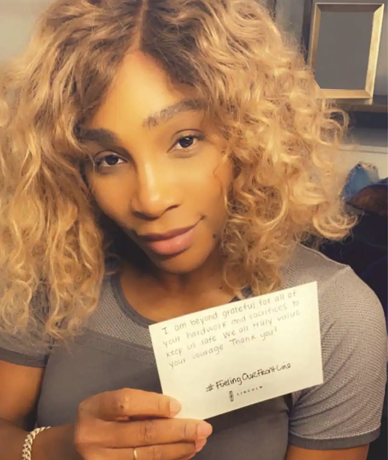 Serena Williams Thank You Letter