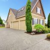 home driveway garage concrete parking house pavement