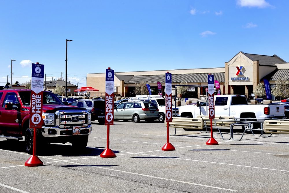 military base curbside pickup coronavirus covid 19