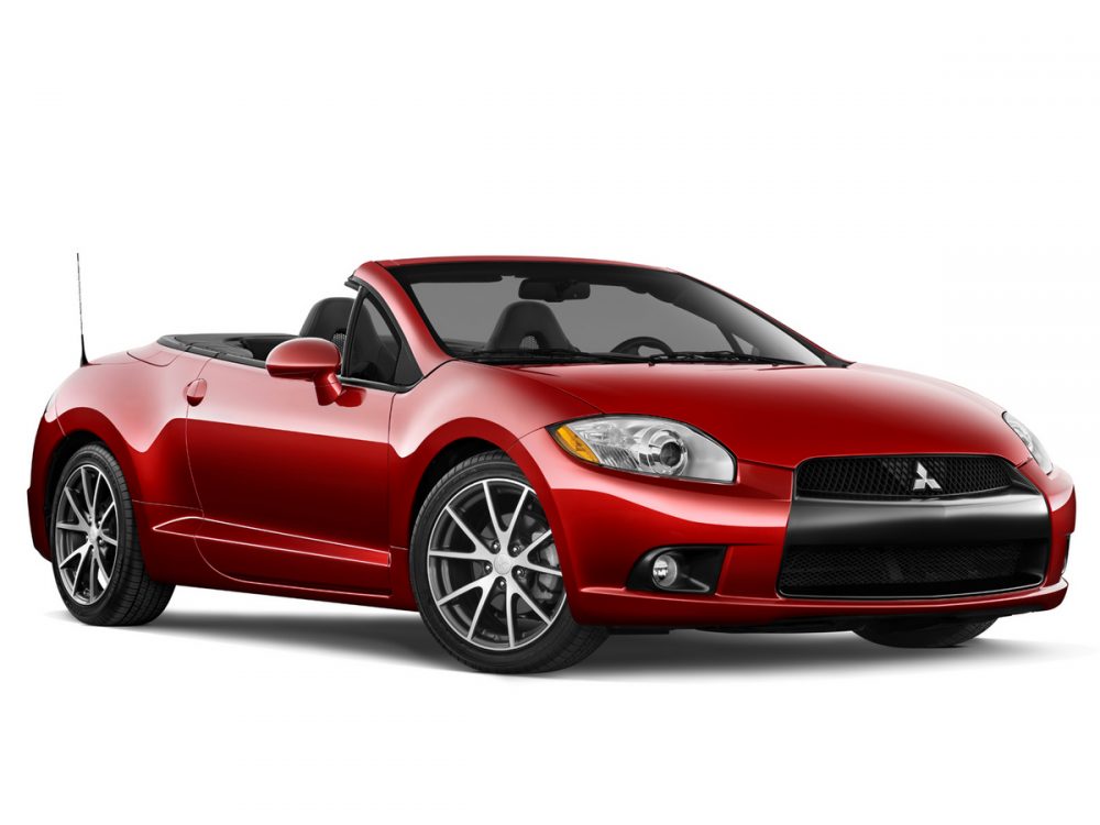 The 2012 Mitsubishi Eclipse Spyder. Convertibles are as safe as hardtop models