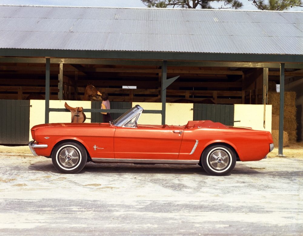 1965 Ford Mustang in Poppy Red