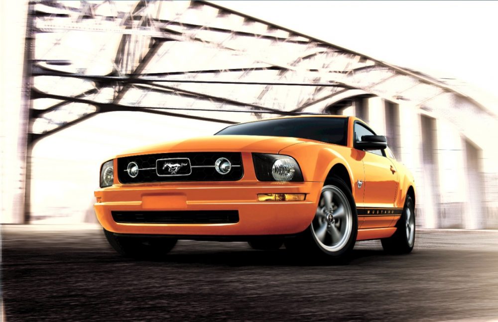 2009 Ford Mustang in Grabber Orange Clearcoat