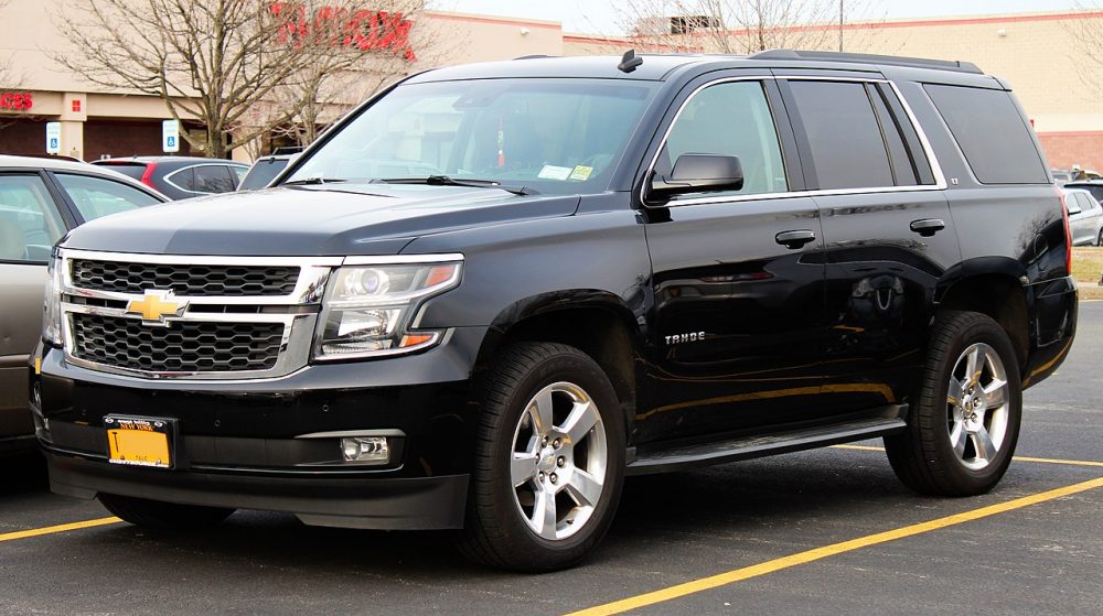 A 2015 Tahoe, also used in a chase scene in Hell or High Water